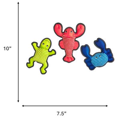 Show full view: Spot Ethical Products Spot Dura-Fuse Sea Creatures Dog Toy, 10-in slide 6 of 7