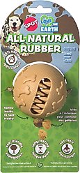 Spot Ethical Products Spot Love The Earth Natural Rubber Treat Ball Dog Toy, 3-in