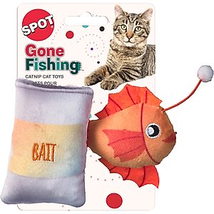 Spot Ethical Products Spot Gone Fishing Cat Toy, 2 count