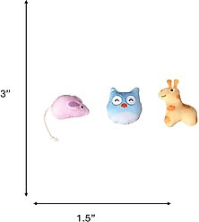 Spot Ethical Products Spot Cuddly Cat Toy, 3 count slide 2 of 4