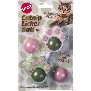 Spot Ethical Products Spot Catnip Licky Ball Cat Toy, 2 count