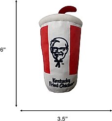 Spot Kentucky Fried Chicken Plush Soda w/ Straw Dog Toy, 6-in slide 2 of 4