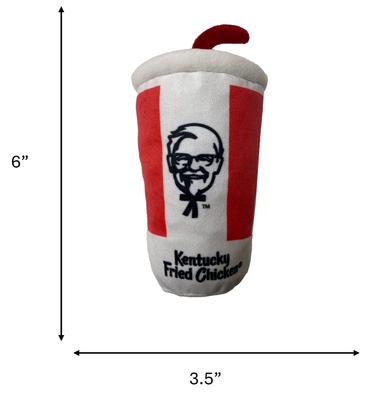 Show full view: Spot Kentucky Fried Chicken Plush Soda w/ Straw Dog Toy, 6-in slide 5 of 5