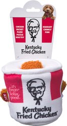 Spot Kentucky Fried Chicken Plush Soft Puzzle Bucket Dog Toy, 6-in
