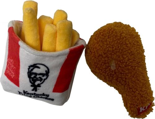 Show full view: Spot Kentucky Fried Chicken Plush Fries & Drumette Dog Toy, 2 count slide 3 of 5