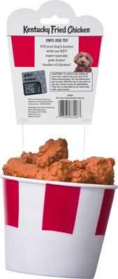 Show full view: Spot Kentucky Fried Chicken Vinyl Chicken Bucket Dog Toy, 6-in slide 2 of 4