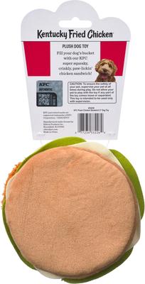 Show full view: Spot Kentucky Fried Chicken Plush Chicken Sandwich Dog Toy, 5-in slide 2 of 5