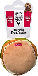 Spot Kentucky Fried Chicken Plush Chicken Sandwich Dog Toy, 5-in slide 1 of 4
