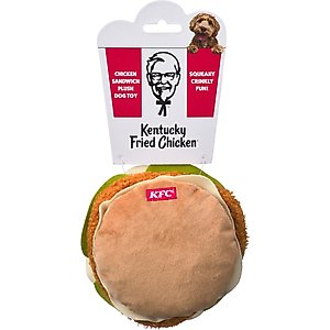 Spot Kentucky Fried Chicken Plush Chicken Sandwich Dog Toy, 5-in