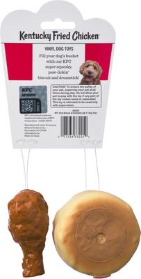 Show full view: Spot Kentucky Fried Chicken Vinyl Biscuit Drumstick Dog Toy, 3-in slide 2 of 4