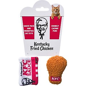 Spot Kentucky Fried Chicken Sauce Count/Drumstick Cat Toy w/ Catnip