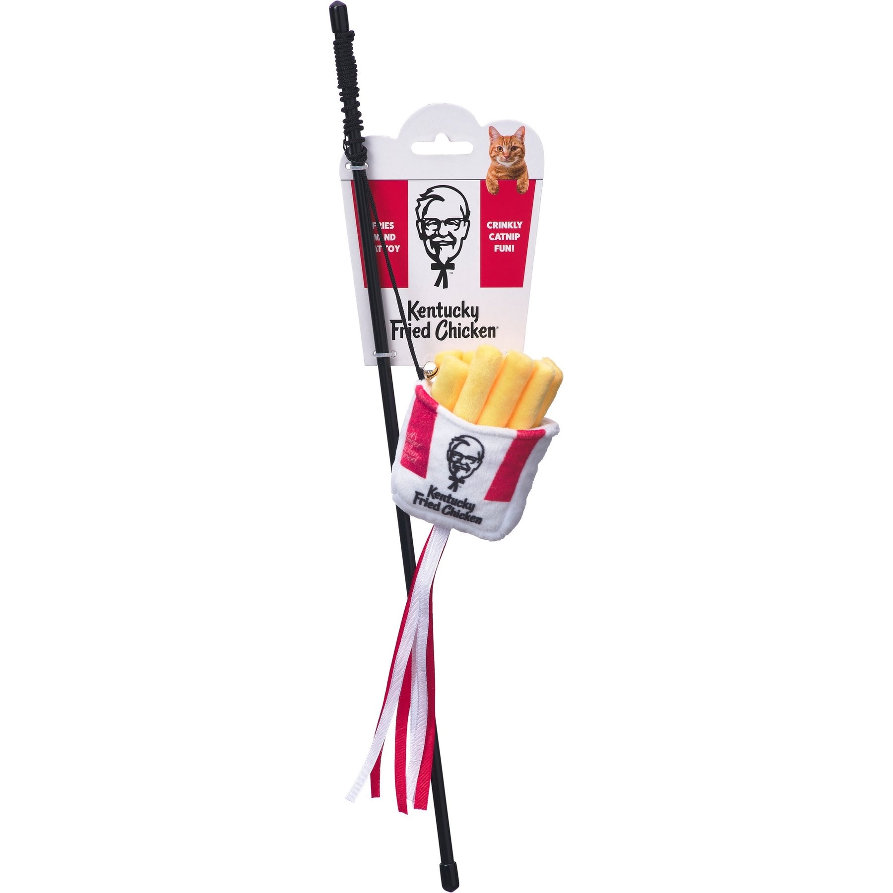 Spot Kentucky Fried Chicken Fries Wand Cat Toy w/ Catnip