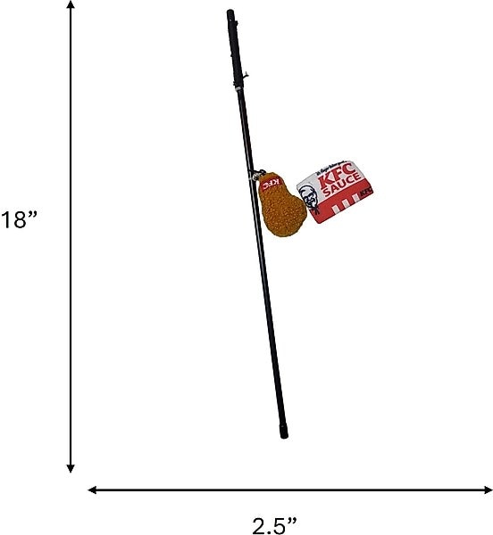 Show full view: Spot Kentucky Fried Chicken Sauce Count & Drumstick Wand Cat Toy w/ Catnip slide 4 of 4
