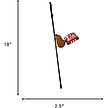 Show in main carousel: Spot Kentucky Fried Chicken Sauce Count & Drumstick Wand Cat Toy w/ Catnip slide 4 of 4
