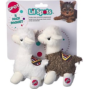 Spot Ethical Products Spot Lil Spots Yo Llama Dog Toy, 2 count