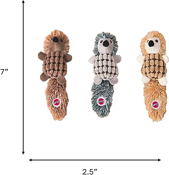 Show full view: Spot Ethical Products Spot Lil Spots Hedgehogassorted Dog Toy, 7-in slide 6 of 6