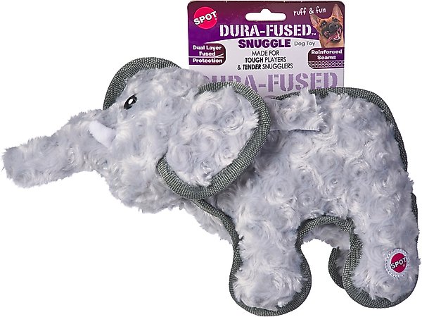 Show full view: Spot Ethical Products Spot Dura-Fuse Snuggle Elephant Dog Toy, 12-in slide 1 of 4