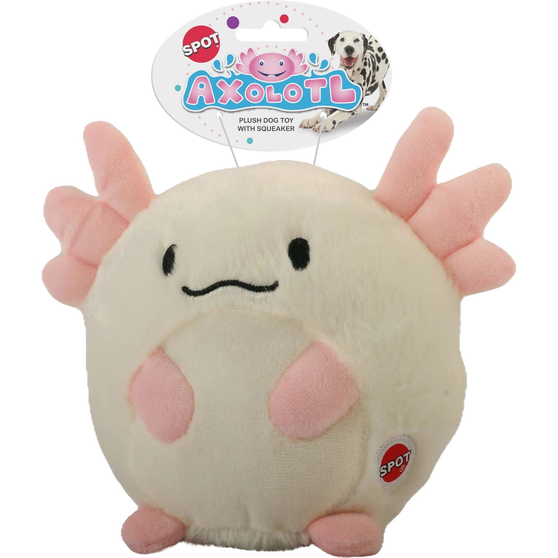 Spot Ethical Products Spot Axolotl Butterball Dog Toy, 7-in