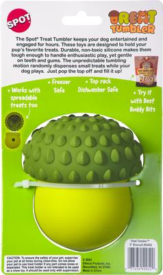 Show full view: Spot Ethical Products Spot Treat Tumbler Broccoli Dog Toy, 5-in slide 3 of 5