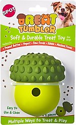 Spot Ethical Products Spot Treat Tumbler Broccoli Dog Toy, 5-in