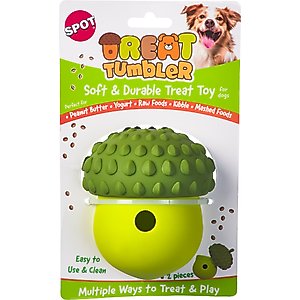 Spot Ethical Products Spot Treat Tumbler Broccoli Dog Toy, 5-in