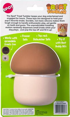 Show full view: Spot Ethical Products Spot Treat Tumbler Mushroom Dog Toy, 5-in slide 2 of 4