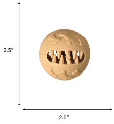 Show full view: Spot Ethical Products Spot Love The Earth Natural Rubber Treat Ball Dog Toy, 3-in slide 4 of 4