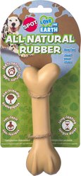 Spot Ethical Products Spot Love The Earth Natural Rubber Bone Dog Toy, 6-in