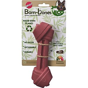 Spot Ethical Products Spot Bambone Eco Knot Bone Beef Dog Toy, 7.5-in