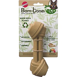 Spot Ethical Products Spot Bambone Eco Knot Bone Chicken Dog Toy, 7.5-in