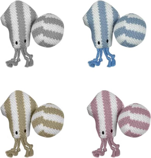Show full view: Spot Ethical Products Spot Snugglers Squid & Ball Cat Toy, 2 count slide 1 of 4