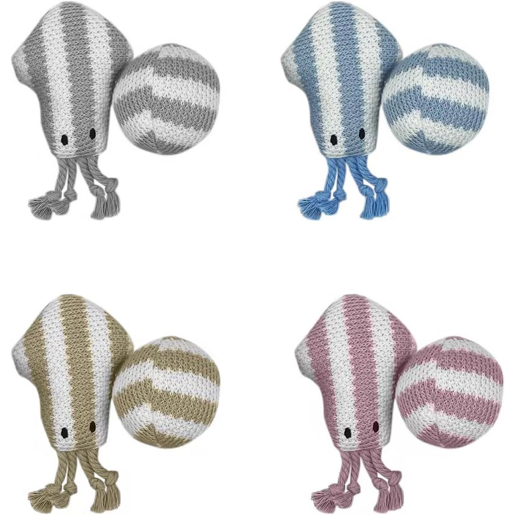 Spot Ethical Products Spot Snugglers Squid & Ball Cat Toy, 2 count