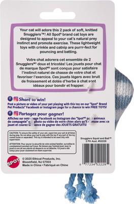 Show full view: Spot Ethical Products Spot Snugglers Squid & Ball Cat Toy, 2 count slide 4 of 5