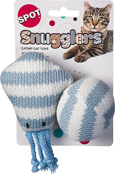 Show full view: Spot Ethical Products Spot Snugglers Squid & Ball Cat Toy, 2 count slide 2 of 4