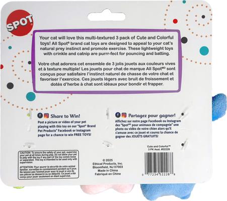 Show full view: Spot Ethical Products Spot Cutie Pie Cat Toy, 3 count slide 2 of 4