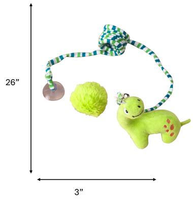 Show full view: Spot Ethical Products Spot Twisted Fun Dinosaur & Pom Pom Cat Toy slide 8 of 8