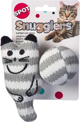 Show full view: Spot Ethical Products Spot Snugglers Cat & Ball Cat Toy, 2 count slide 2 of 4