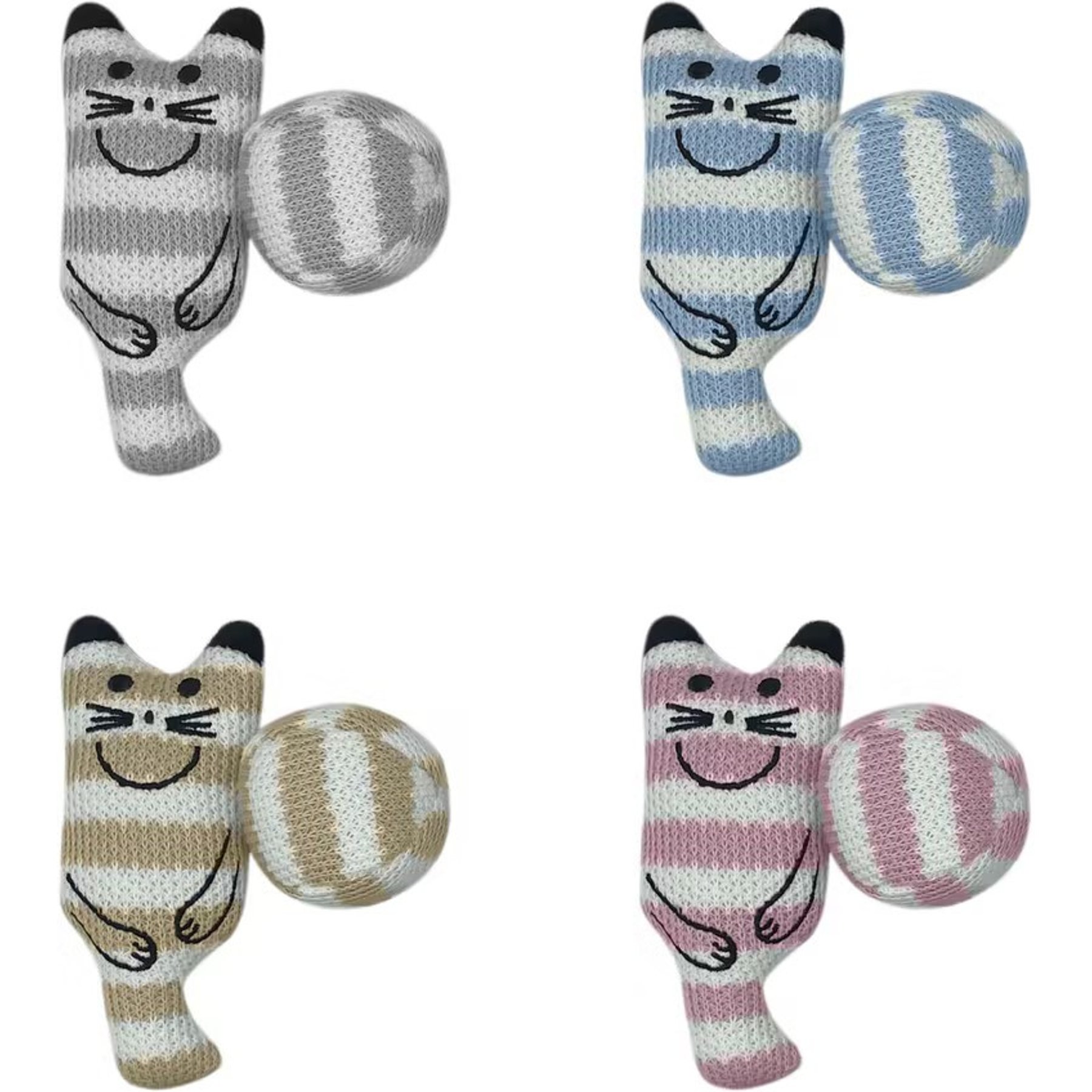 Spot Ethical Products Spot Snugglers Cat & Ball Cat Toy, 2 count