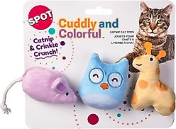 Spot Ethical Products Spot Cuddly Cat Toy, 3 count