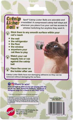 Show full view: Spot Ethical Products Spot Catnip Licky Ball Cat Toy, 2 count slide 2 of 4