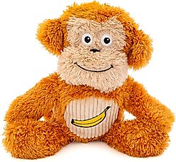 GURU Soft Scents Monkey Scented Squeak & Crinkle Plush Dog Toy