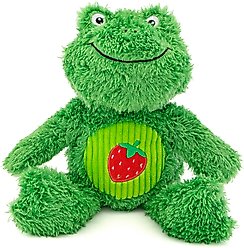 GURU Soft Scents Frog Scented Squeak & Crinkle Plush Dog Toy
