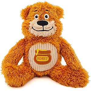 GURU Soft Scents Bear Scented Squeak & Crinkle Plush Dog Toy