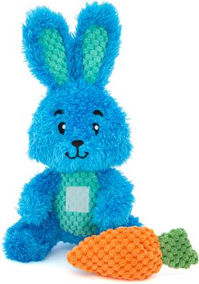 Show full view: GURU Loveys Rabbit Plush Interactive Squeak Dog Toy slide 5 of 6