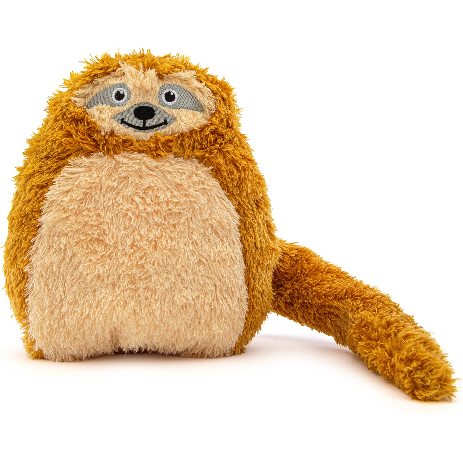 GURU Hide-A-Tail Sloth Crinkle & Squeak Puzzle Dog Toy, Medium