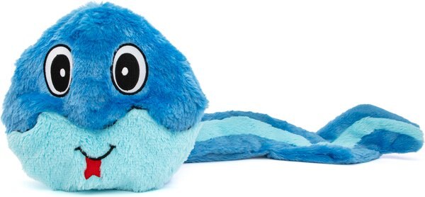 GURU Hide-A-Tail Blue Snake Crinkle &amp; Squeak Puzzle Dog Toy
