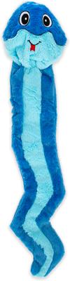 Show full view: GURU Hide-A-Tail Blue Snake Crinkle & Squeak Puzzle Dog Toy, Large slide 5 of 5