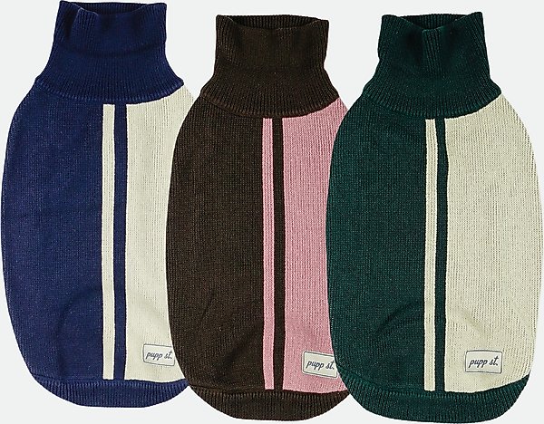 Show full view: pupp st. Marcy Dog Sweater, Blue, XX-Small slide 4 of 5