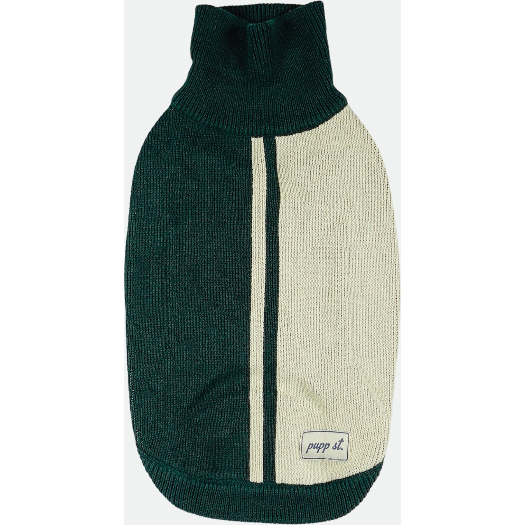 pupp st. Marcy Dog Sweater, Green, Medium