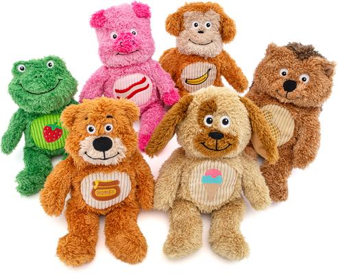 Show full view: GURU Soft Scents Monkey Scented Squeak & Crinkle Plush Dog Toy slide 5 of 6